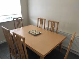 6 seater dining table set : Beech Dining Table Chairs Not Included For Sale In Bray Wicklow From Sinead Lenihan