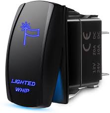 The wire coming from the fogs went to load/ pin 30 and the switch wire to pin 86. Buy Mictuning Mic Lsw1 5pin Laser Lighted Whip Rocker Switch On Off Led Light 20a 12v Blue Online In Vietnam B00pcrxfj4