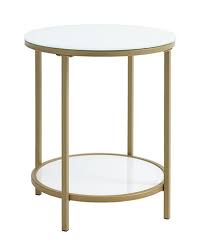 Skip to the end of the images gallery. End Table Gadevang D45 White Gold Jysk