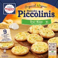 Good from beginning to end Wagner Pizza Original Piccolinis Drei Kase Wagner Pizza Lebensmittel Essen Leckere Snacks