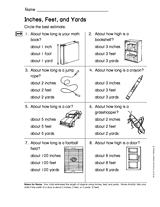 Inches Feet And Yards Gr 2 Measurement Worksheets Math Worksheet Business Worksheet