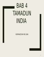 Tema 7 (bab 1 tingkatan 4). Tamadun India 2018 Pptx Bab 4 Tamadun India Normaizura Md Zain 1 Kandungan Kedudukan Geografi Orang Indo Arya Ciri Ciri Peradaban India Faktor Course Hero