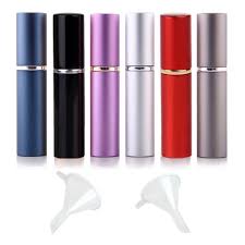 Collection of small perfume bottles. Amazon Com Golf 6pcs 6ml Portable Mini Refillable Perfume Scent Aftershave Atomizer Empty Spray Bottle With 2 Funnel Filler For Travel Purse Beauty