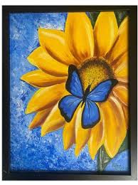 Vincent van gogh, smoking, colorful, abstract. Rectangle Sunflower Painting Size 17x13inch Id 23387862397