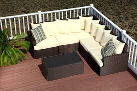 99 list list price $699.99 $ 699. All Weather Wicker Outdoor Sectional Traditional Deck Providence By Madbury Road Houzz