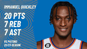 Immanuel Quickley vs Detroit Pistons