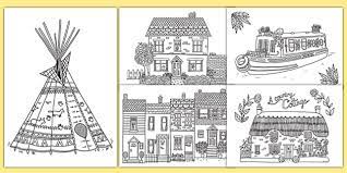 See more ideas about colouring pages, coloring debbie macomber's latest coloring book, come home to color, arrived yesterday with 45 original illustrations inspired by debbie's books. Houses And Homes Mindfulness Colouring Pages