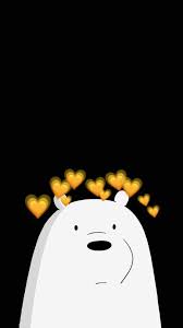 Matching pfp matching icons black roses wallpaper ice bear we bare bears find icons anime best friends matching profile pictures anime boyfriend boyxboy. Ice Bear W Aesthetic Yellow Heart Crown Fotografi Malam Wallpaper Kartun Anak Binatang