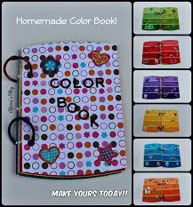 Teach Your Toddler Colors With This Easy Homemade Color Book Diy Tutorial Africasblog Homemade Books Toddler Coloring Book Diy Children S Books