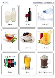Risultati Immagini Per Drink Flashcards Vocabulario Ingles Ingles Para Criancas Idioma Ingles