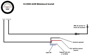 I just got a wideband, and was wondering where you guys where getting ur 12v 10a source from and where you routed the white wire. 1g 2g Aem Uego Wiring Dsmtuners