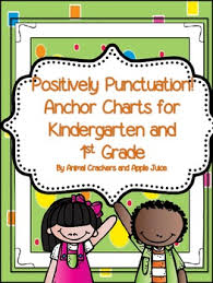 positively punctuation anchor charts for kindergarten and 1st grade