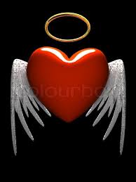 5 out of 5 stars. Red Heart Angel With Wings Isolated On Stock Image Colourbox