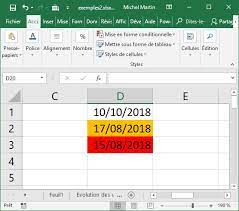 Excel fonction date du jour. Excel Pratique Colorer Une Date Lorsque L Echeance Arrive Mediaforma