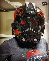 Helmet helmet shape is unique to inferno squad and modeled after the rogue one tie pilot helmet. Inferno Imperial Tie Pilot Weathered Helmet Star Wars Etsy