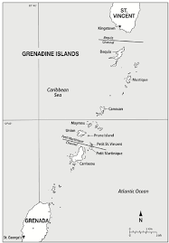 Saint vincent and the grenadines. Map Showing The Grenadine Islands St Vincent And Grenada At The Download Scientific Diagram