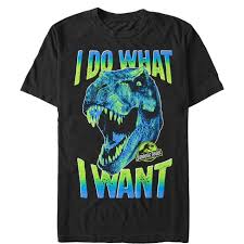 Please know that your order will be carefully handled with the highest quality we can provide.this is a 100% 6.0 ounce cotton front print t shirt screen printed in color ink. Men S Jurassic Park T Rex Do What I Want T Shirt Target