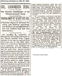 Civil War Obituaries, Marshall County, West Virginia