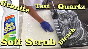 Maybe you would like to learn more about one of these? Granite Quartz Countertop Stain Removal Using Soft Scrub With Bleach Cleaning Test How To Diy Youtube