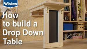 Share the post drop down kitchen table. How To Build A Wall Mounted Down Drop Table With Wickes Youtube