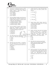 Soal ini merupakan soal uji kompetensi 6 yang terdiri dari 20 soal pilihan ganda. Soal Matematika Smp Aritmatika Sosial2