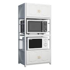 A neat, trim solution, the wall oven cabinet can be configured to accommodate a single or double oven. Microwave Rack Oven Storage Shelf Dining Side Cabinet Kitchen Shelf Floor To Ceiling Multi Layer Cabinet Saving Space Storage Holders Racks Aliexpress