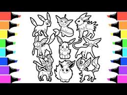 Coloring pages of dog weimaraner (self.coloringpages). Pokemon Eevee Evolution Coloring Book I Colouring Videos For Kids Youtube