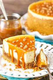 Easy Salted Caramel Cheesecake Recipe With Toffee Bits Recipe Salted Caramel Cheesecake Caramel Cheesecake Recipes Salted Caramel