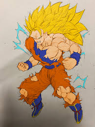 Goku Ssj3 Colore Dragon Ball Artwork Dragon Ball Z Dragon Ball Super