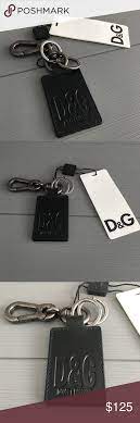Dolce Gabbana D G Keychain Black Leather Metal Metal Keychain Black Leather Dolce And Gabbana