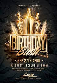 Find and download your flyer designs to promote your upcoming bar, pub, party and club event. Birthday Bash Flyer Psd Templates Creativeflyers