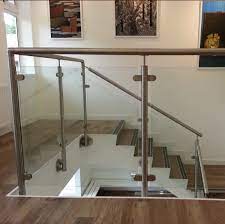 Use online design / pricing tool here Customized Modern Design Polish Stainless Steel Glass Balcony Railing