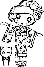 Free printable lalaloopsy coloring pages for kids. Lalaloopsy Coloring Pages Lalaloopsy Yuki Kimono Printable 2021 3769 Coloring4free Coloring4free Com