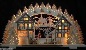 3d Schwibbogen Erzgebirge Pyramide Geschnitzt Erzgebirgischer Lichterbogen Neu Mit Bildern Weihnachten Schwibbogen Weihnachtspyramiden