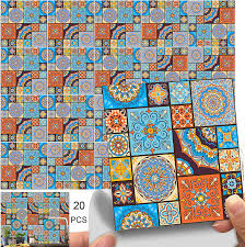 We sell moroccan floor tiles with a measure of 30cm/30cm. Buy 20pcs Peel And Stick Floor Tile Stickers Moroccan Style Decorative Self Adhesive Wallcovering Waterproof Wall Floor Tile Decals For Bathroom Kitchen Backsplash Furniture Stairs Decor 5 9x5 9in Online In Indonesia B092s1xhyp