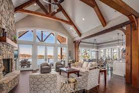 We offer simple ranch designs w/pictures, bungalow layouts, blueprints w/master bedroom on first floor &more. Classic Lake House Custom Home Rustic Living Room Other By Alair Homes Clemson Houzz