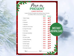 Porn or Present Candy Edition Funny Christmas Game for Adults Fun Holiday  Game for Adults Fun Christmas Activities for Adults - Etsy
