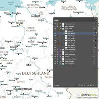 Es sind nur die (verwaltungsrechtlich selbstständigen) gemeinden (kommunen) aufgeführt, die das stadtrecht besitzen. Landkarte Deutschland A4 Vektor Download Ai Pdf Simplymaps De