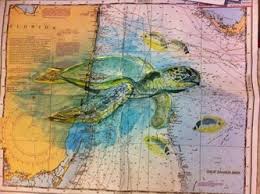 Nautical Chart Watercolor Painting Google Search Jeremy