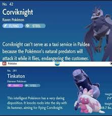 Tinkaton Is Corviknight'S Natural Predator 