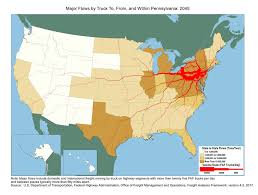 A usdot number (dot number) is a unique identification number that allows for instant access to a company's safety information. Pennsylvania Truck Flow Major Flows By Truck To From And Within Pennsylvania 2012 And 2045 Fhwa Freight Management And Operations
