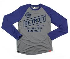 Detroit Pistons Frye Clayton Tri Blend Charcoal Navy