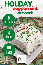 Delicious Christmas Dessert Lasagna Easy No Bake Dessert Recipe Christmas Food Desserts Easy Dessert Recipes Christmas Peppermint Dessert
