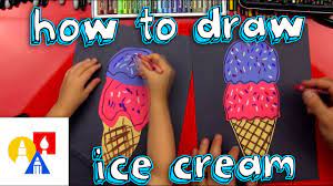 We hope you're going to follow along with us. How To Draw An Ice Cream Cone Young Artists Youtube