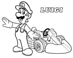 Mario Kart Para Colorear