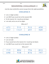 Math sorts are engaging math activities that encourage math talk. Rounding Numbers Worksheet Rounding Challenges