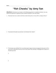 4,215 likes · 18 talking about this. Fish Cheeks By Amy Tan