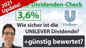 Unilever zahlt seine dividenden vierteljährlich aus. Unilever Aktienanalyse 2021 Wie Sicher Ist Die Dividende Gunstig Bewertet Youtube