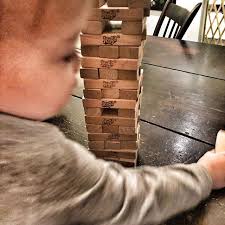 Its Really Hard To Play Jenga With A Two Year Old Entertaining Though Friyay Countrylifestyle Hangingout Familytime Entertaining Jenga Two Year Olds