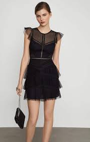 Bcbgmaxazria Tiered Ruffle Flared Dress Ruffle Flare Dress Casual Cocktail Dress Dresses